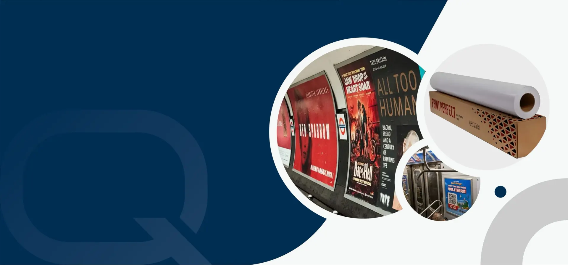 QREY specialty films applied to signage and glass surfaces